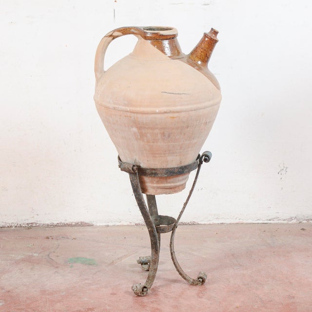 Terracotta Amphora with Base, Set of 2 For Sale - Image 13 of 17