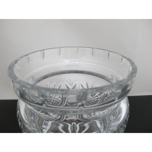 Glass Waterford Crystal 12 Days of Christmas Patridge Biscuit Barrel Jar Original Box For Sale - Image 7 of 10