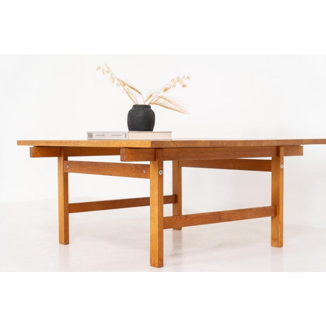 Wood Oak Coffee Table by Hans J. Wegner for Andreas Tuck For Sale - Image 7 of 12