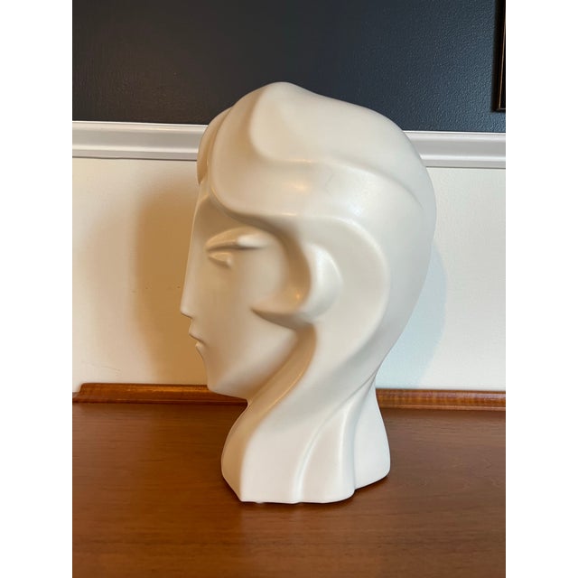 Post Modern Art Deco Bust Harris Potteries For Sale In New York - Image 6 of 8