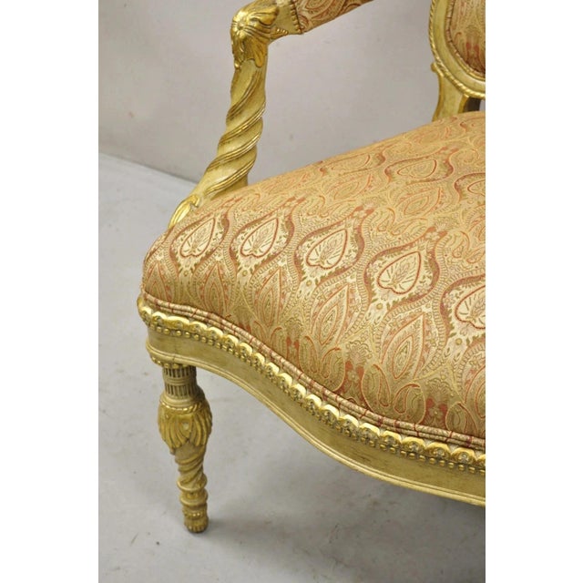 Oscar De La Renta Home Century Furniture Italian Neoclassical Lounge Arm Chair For Sale - Image 11 of 12