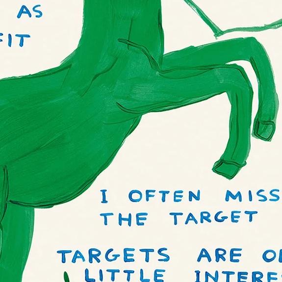 David Shrigley Signs of the Zodiac Poster (Individual), Sagittarius Accompanied by a Certificate of Authenticity...