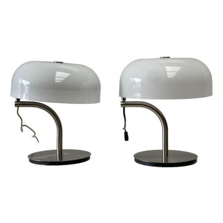 Table Lamps by Giotto Stoppino for Valenti, 1980s, Set of 2 For Sale