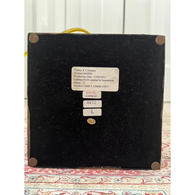 Contemporary Currey & Company Crestview Tortoise Shell Ceramic Neoclassical Table Lamps - Pair For Sale - Image 12 of 17