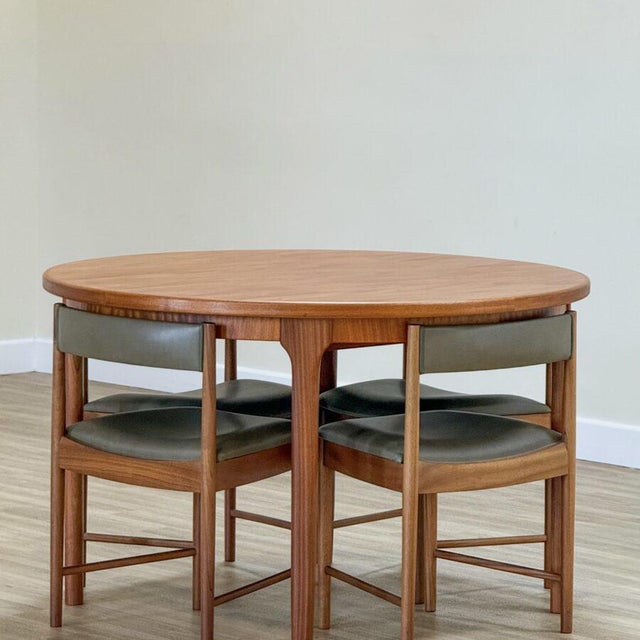 Brown Dunvegan Round Extending Dining Table and Chairs in Teak by Tom Robertson for McIntosh, Scotland, 1960s, Set of 5 For Sale - Image 8 of 18
