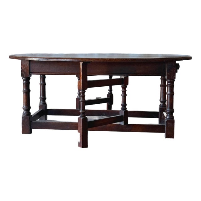 Late 20th Century Drop Leaf Coffee Table For Sale