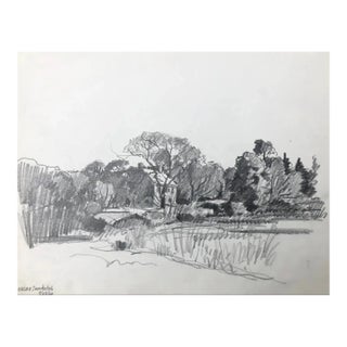 1960 Norman Kent Drawing of Sandwich Massachusetts For Sale