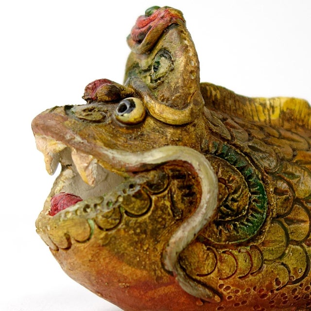 Ceramic Art Ceramic Monster Fish by Tjen Tjauw-Soe, 1973 For Sale - Image 7 of 10