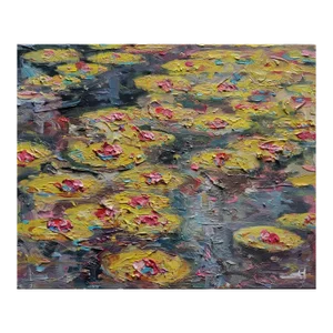 Lotus and Waterlilies Impressionist Oil Painting
