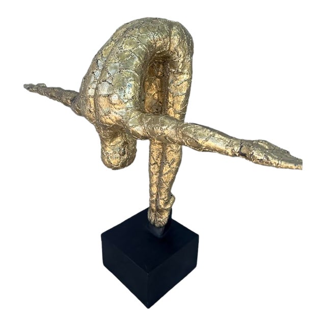 Vintage Bending Diver Sculpture For Sale
