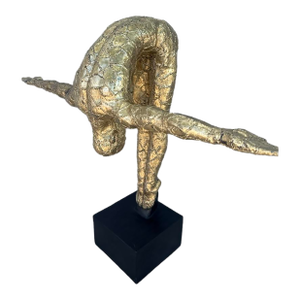 Vintage Bending Diver Sculpture