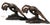 Fantastic and Rare 1920s Cast Iron Art Nouveau Nude Woman Book Ends For Sale - Image 4 of 11