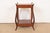 Maslow Freen French Regency Louis XVI Carved Mahogany Nightstand or Occasional Side Table, Newly Refinished For Sale - Image 13 of 15