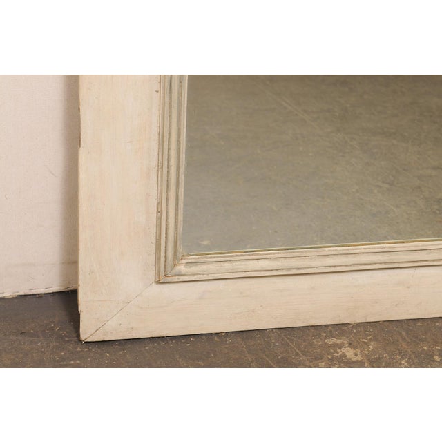Early 20th Century Antique French Painted Trumeau Mirror, 5.5' For Sale - Image 5 of 14