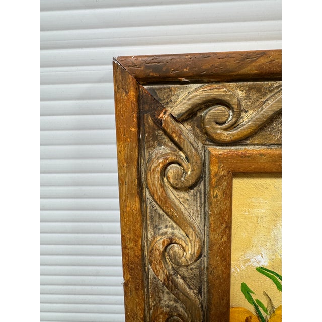 Original Acrylic Painting of Marigold Cupboard, Signed Circa 1990's For Sale - Image 4 of 12
