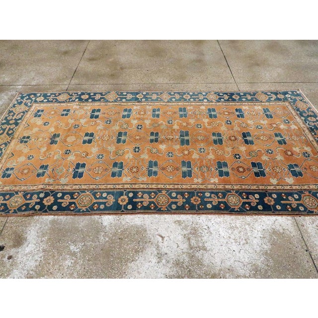 Textile Galerie Shabab Collection Early 20th Century East Turkestan Samarkand Rug For Sale - Image 7 of 10