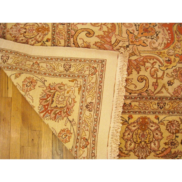 1950s Vintage Persian Decorative Oriental Tabriz Rug in Large Size For Sale - Image 5 of 12