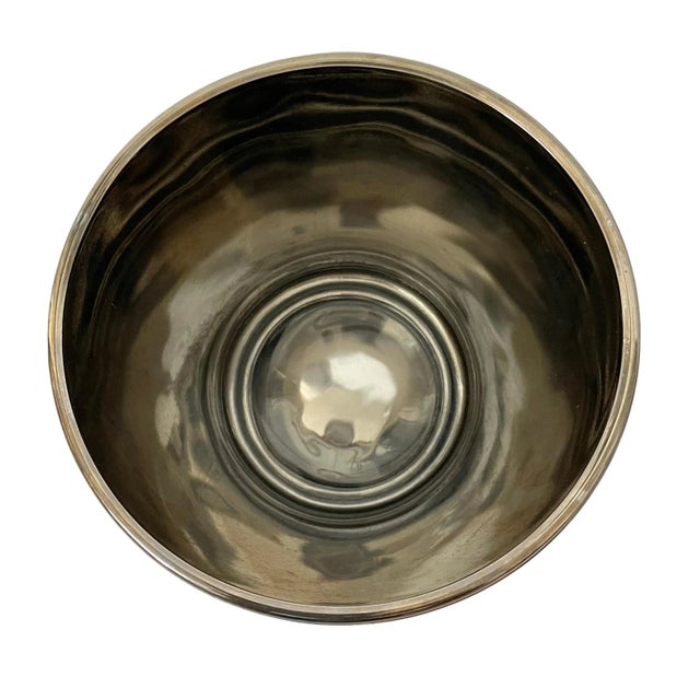 Queen's Lusterware Bar Set Silver Ombre 8 Highball Glass Ice Bucket Chrome Caddy For Sale In San Francisco - Image 6 of 9