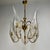Large Brass and Murano Glass Leaves Chandelier, Italy, 1980s For Sale - Image 11 of 11