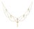 Early 20th Century Art Nouveau 15k Yellow Gold Natural Pearl Festoon Necklace For Sale