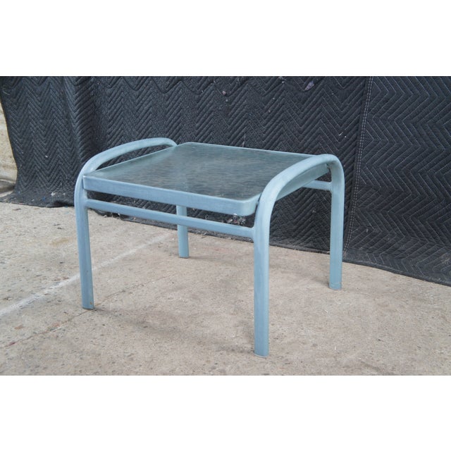 Mid 20th Century Brown Jordan Mid Century Modern Tubular Tamiami Patio Armchairs Table Set For Sale - Image 12 of 14