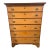 19th Century American Antique Tiger Maple Chest of Drawers For Sale