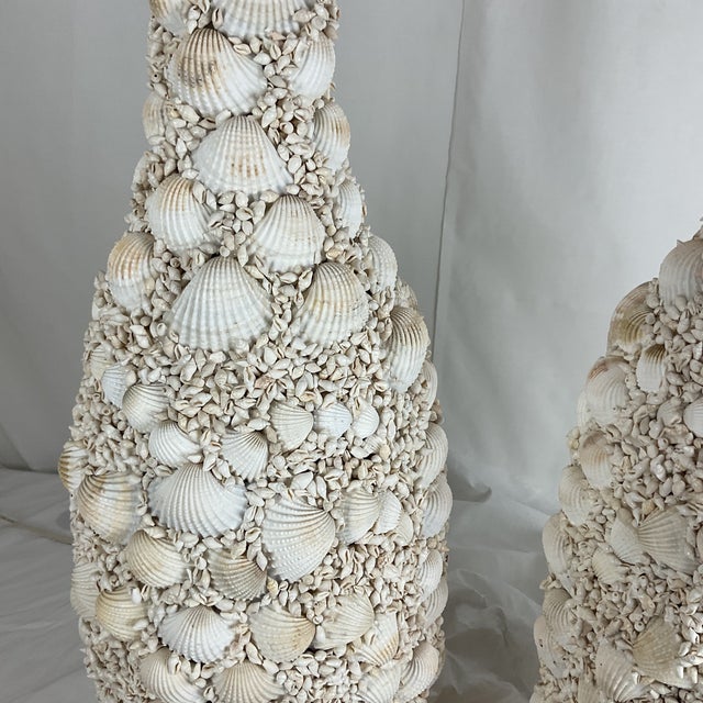 2020s Huge Custom Made Sea Shell Lamps - a Pair For Sale - Image 5 of 11