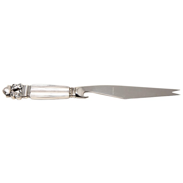 Mid 20th Century Georg Jensen Acorn Pronged Bar Knife For Sale In Nashville - Image 6 of 6