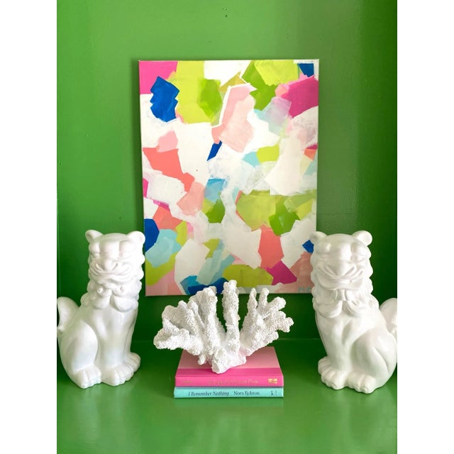 Vibrant hues collide with softer tones for the perfect eye catching piece . Please see my other listings for "All or...