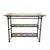 Hollywood Regency Bronzed Metal Faux Bamboo Console Table With Palm Tree Finials For Sale - Image 4 of 12