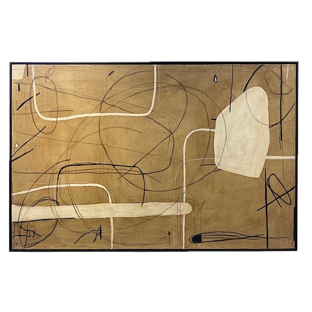Lighthearted by Murray Duncan Lighthearted is a large-scale abstract painting that brings together a warm, earthy ground...