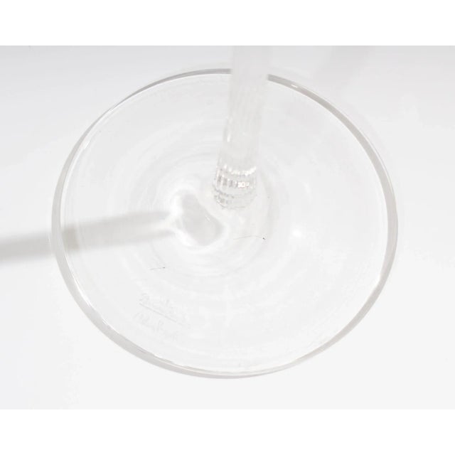 Glass Arlon Bayliss Rosenthal “Paradiso” Pair of Champagne Flutes For Sale - Image 7 of 8