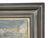 Dove Gray Original Winter Farm Landscape Oil Painting in Carved Wood Frame | Snow Covered Country Scene For Sale - Image 8 of 9