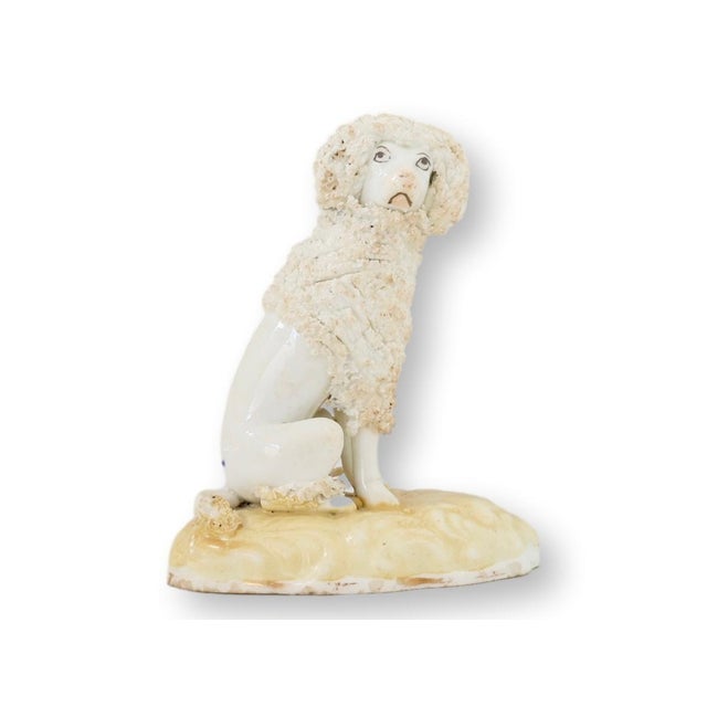 Antique Staffordshire Porcelain Poodle For Sale In Los Angeles - Image 6 of 7