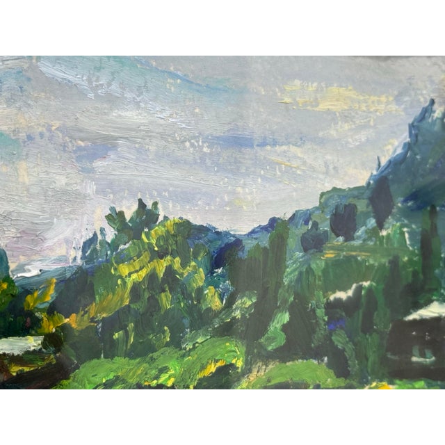 Original Oil Painting of Riverbend, Framed & Signed by Artist C. Z. For Sale In San Francisco - Image 6 of 12