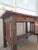This is an authentic early 20th century Arts and Crafts Mission oak library desk. It features the clean geometry and...