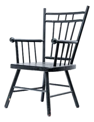 Early 20th Century Antique Windsor Bird Cage Style Child's Armchair