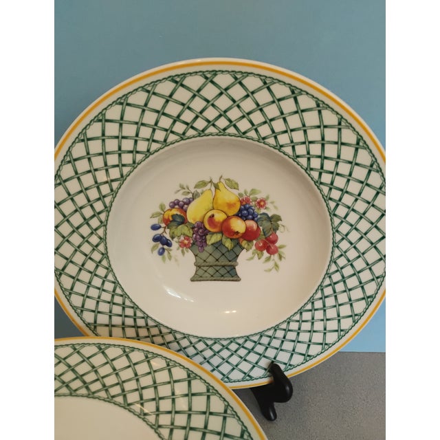 Villeroy & Boch 1990s Villeroy & Boch Basket Pattern Large Pasta/Soup Bowl- Set of 8 For Sale - Image 4 of 7