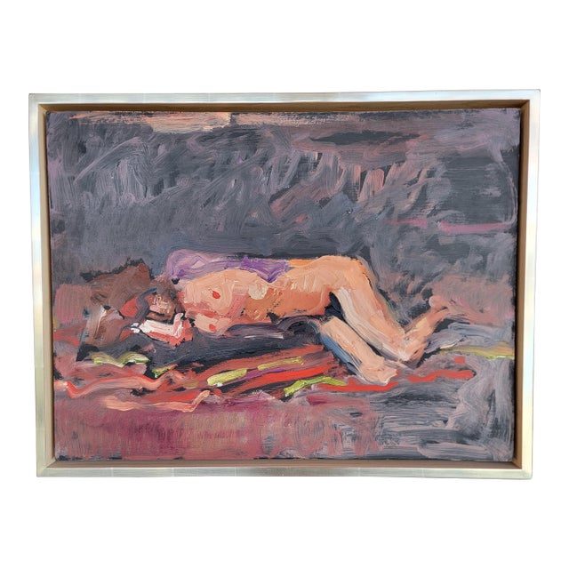 Nude Abstract Expressionist Painting by Lundy Siegriest For Sale