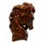 Vintage Ralph Lauren Style Ceramic Horse Head Bust Sculpture For Sale