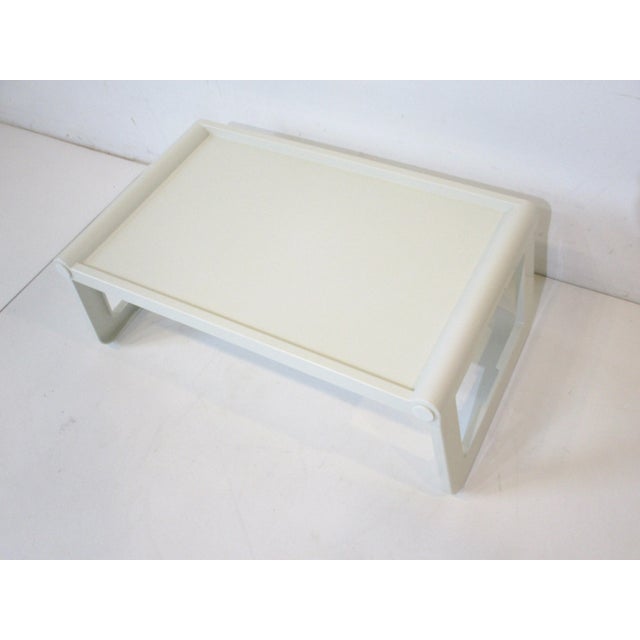 White 1970's Luigi Massoni Folding Bed or Tray Table for Guzzini For Sale - Image 8 of 13
