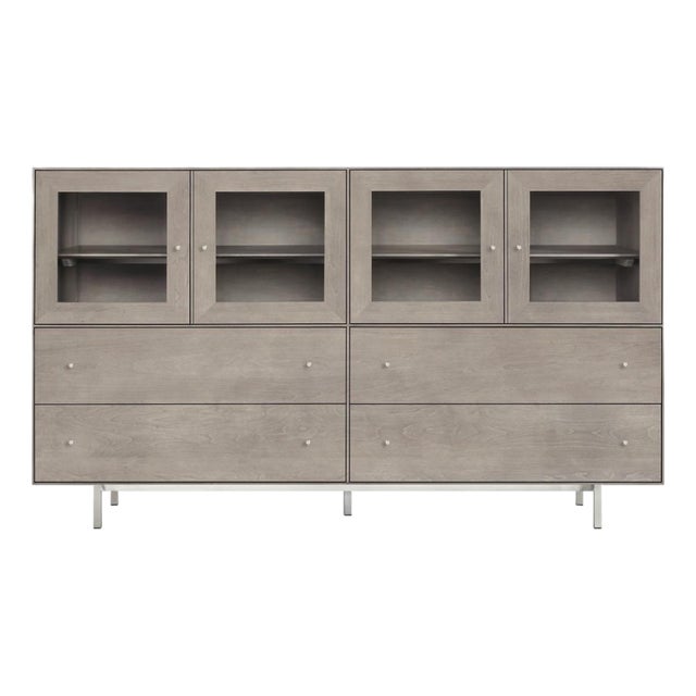 Room and Board Hudson Buffett Storage Cabinet With Steel Base For Sale