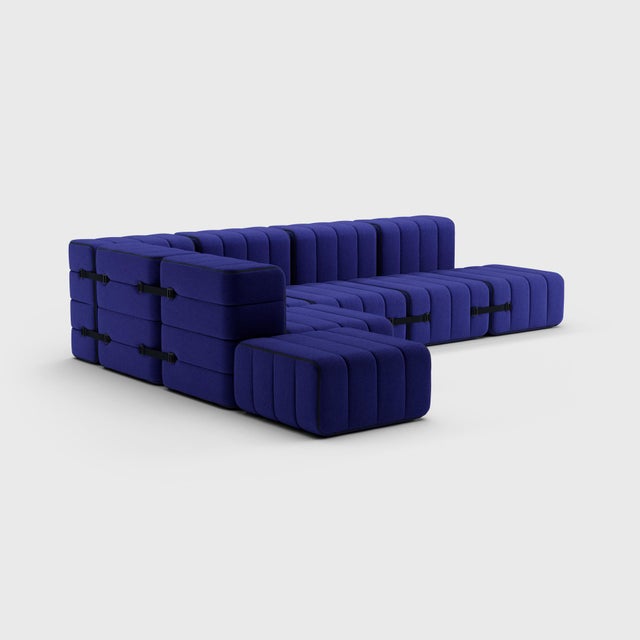 Modular Corner Sofa in Jet from Ambivalenz, Set of 12 For Sale - Image 17 of 18