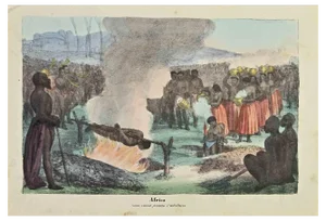 Auguste Wahlen, Ancient African Customs, Lithograph, 1844