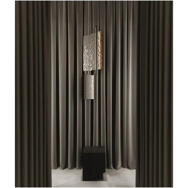 Gray Modern Ceiling Pendant Light - Led Panel Lamp - Water Ripple - Small For Sale - Image 8 of 12