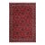 Shabby Chic Persian Red/Black Wool Rug - 6'5'' X 9'7'' For Sale