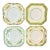 1950s Vintage Boho Chic Japanese Eclectic Victorian China Luncheon Plates - Set of 4, Meito China For Sale