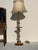 Hollywood Regency 1960s Hollywood Regency Brass Floor Lamp with Shade For Sale - Image 3 of 11