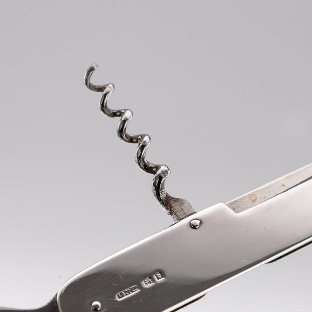 Silver 20th Century English Silver Barmans Friend Combination Tool from Asprey, 1930s For Sale - Image 8 of 14