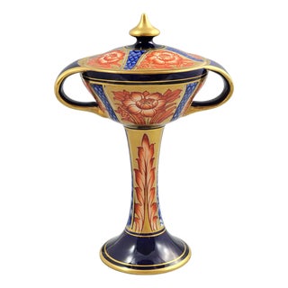 Antique Pedestal Vase by William Moorcroft, 1898 For Sale